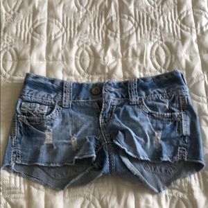 Blue jean shorts